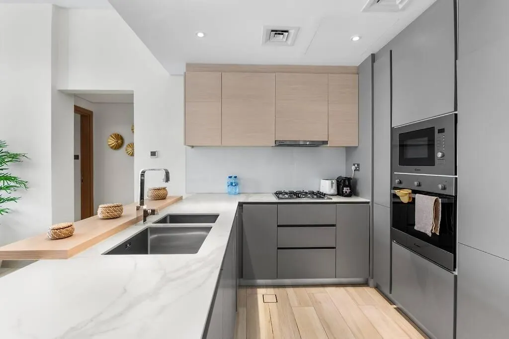 Apartmán Waves - Stylish 1Br In Jvc With Balcony & Pool Dubaj