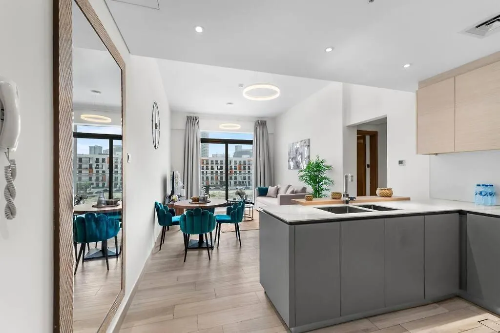 Апартаменты Waves - Stylish 1Br In Jvc With Balcony & Pool Дубай ОАЭ