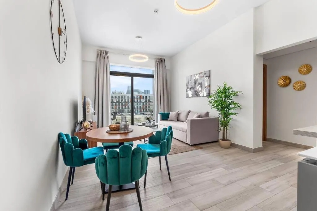 Апартаменты Waves - Stylish 1Br In Jvc With Balcony & Pool Дубай