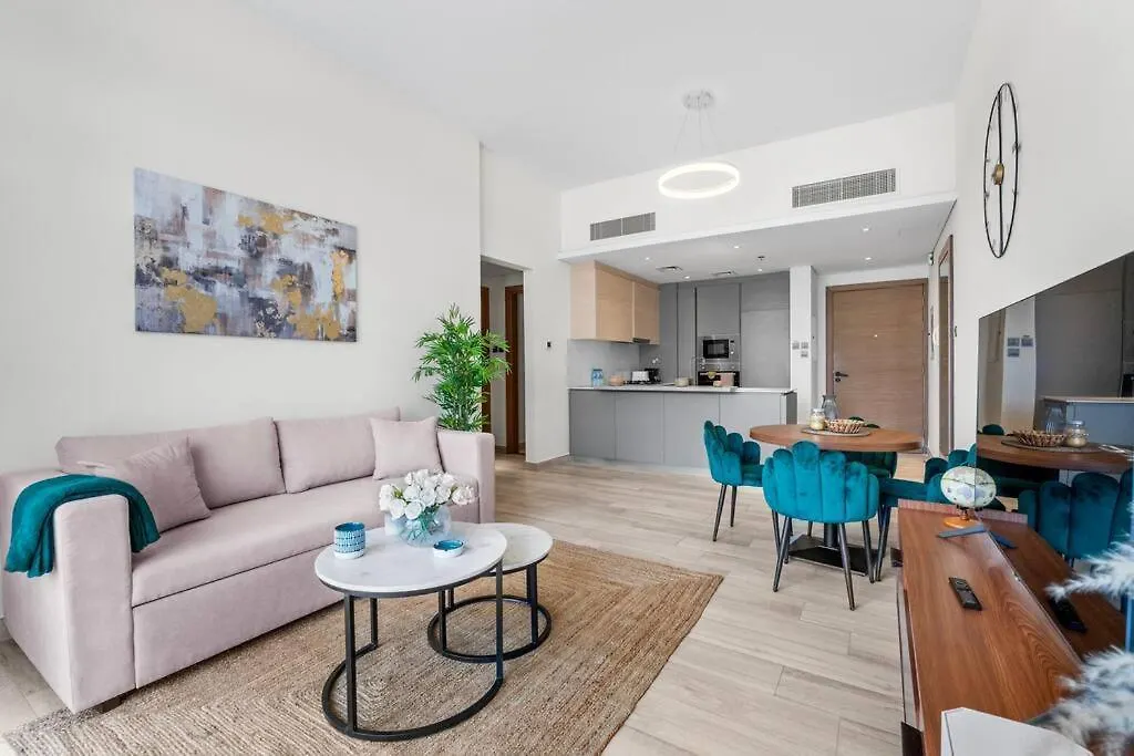 Апартаменты Waves - Stylish 1Br In Jvc With Balcony & Pool Дубай ОАЭ