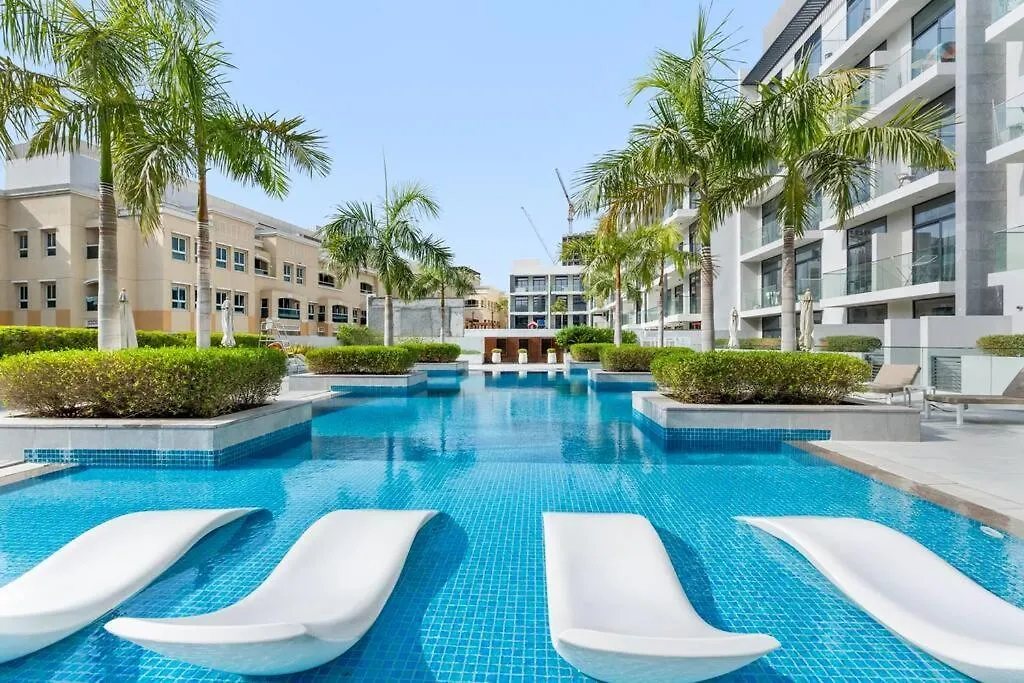 Апартаменты Waves - Stylish 1Br In Jvc With Balcony & Pool Дубай 0*,