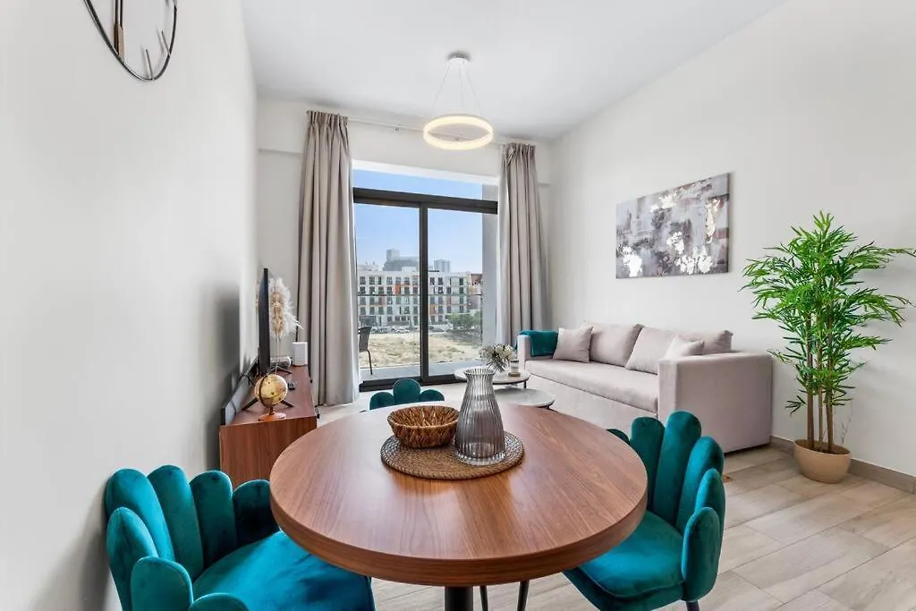 Апартаменты Waves - Stylish 1Br In Jvc With Balcony & Pool Дубай